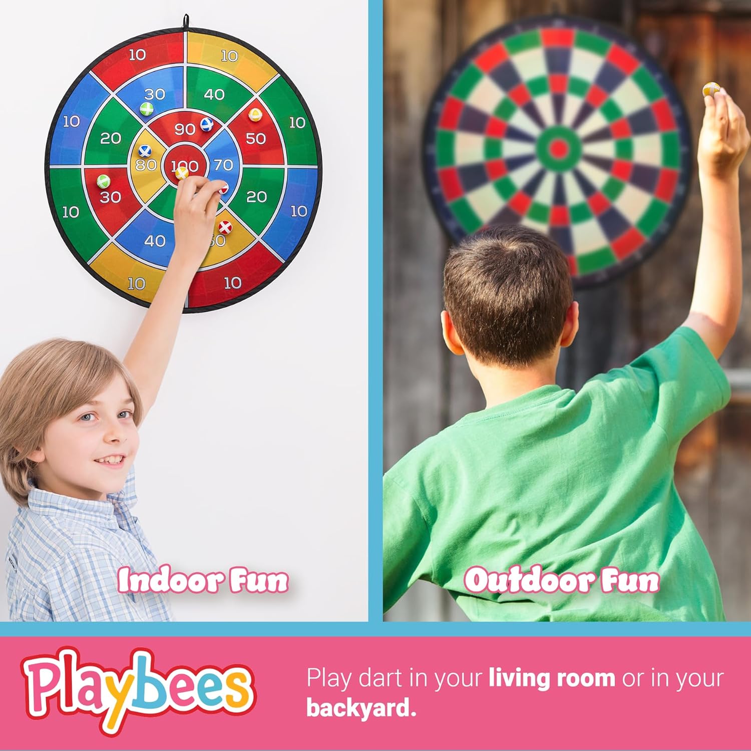 Playbees Large Dart Board for Kids 29