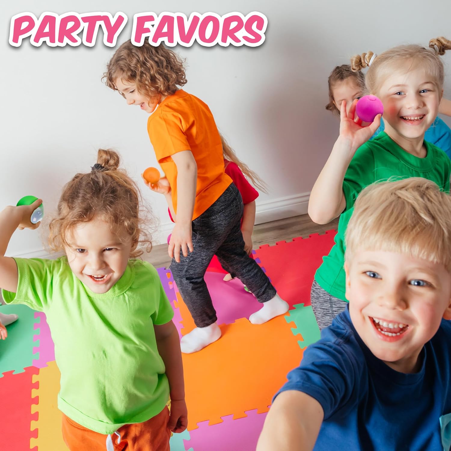 Playbees Pull, Stretch & Squeeze Stress Balls – 8 Balls – Elastic Sensory Balls for Stress & Anxiety Relief – Calming Fidgets for Kids & Adults – Assorted Color Balls for Autism, ADHD & Classroom Use