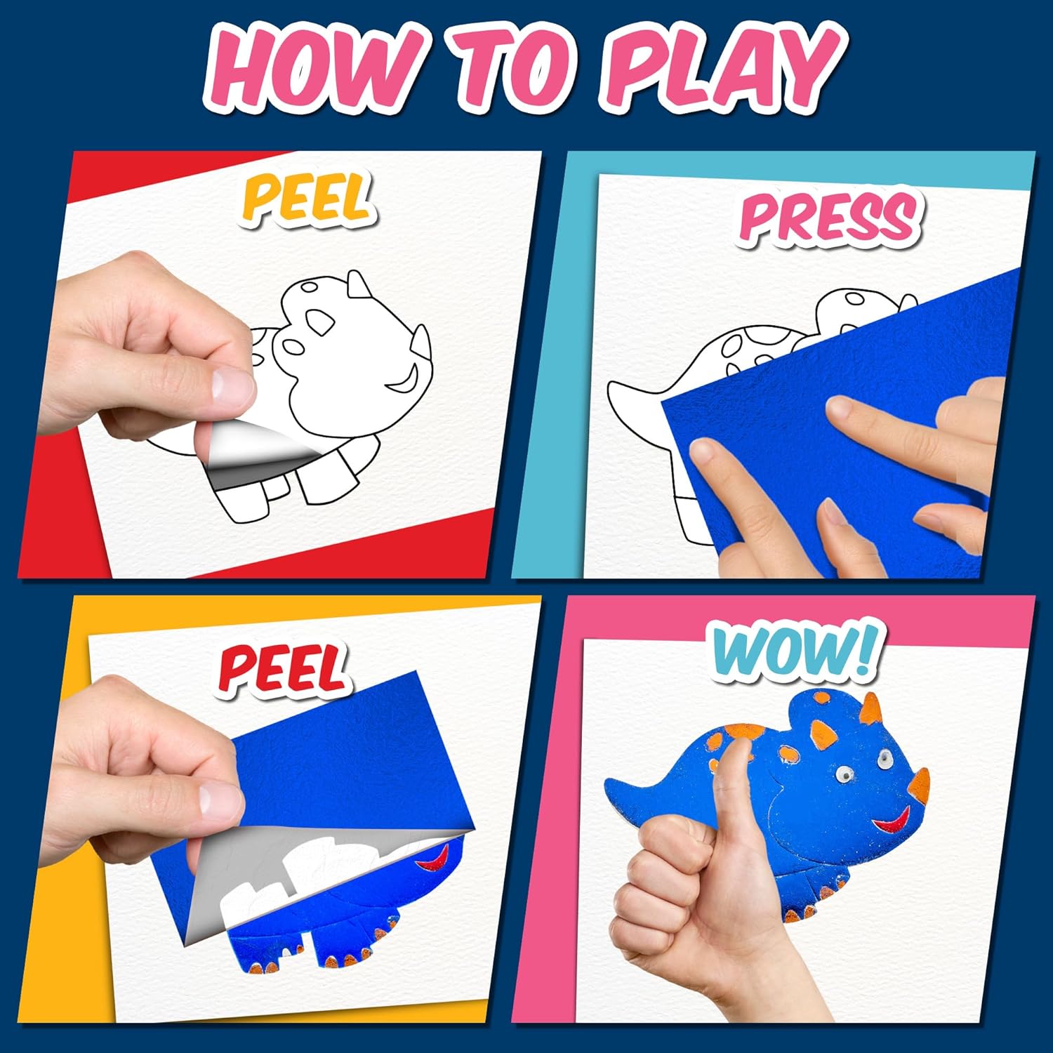 Playbees Foil Art Kit Superheroes - Preschool Arts and Crafts Kit for Kids- No Mess Art for Boys & Girls Ages 4, 5, 6, 7, 8, 9 Years Old - DIY Creative Activity - Art & Craft Activity