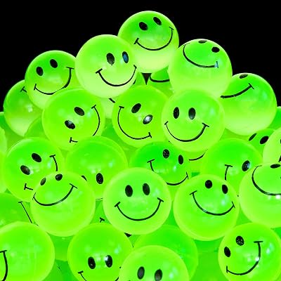 Glow Smile Face Bouncing Balls