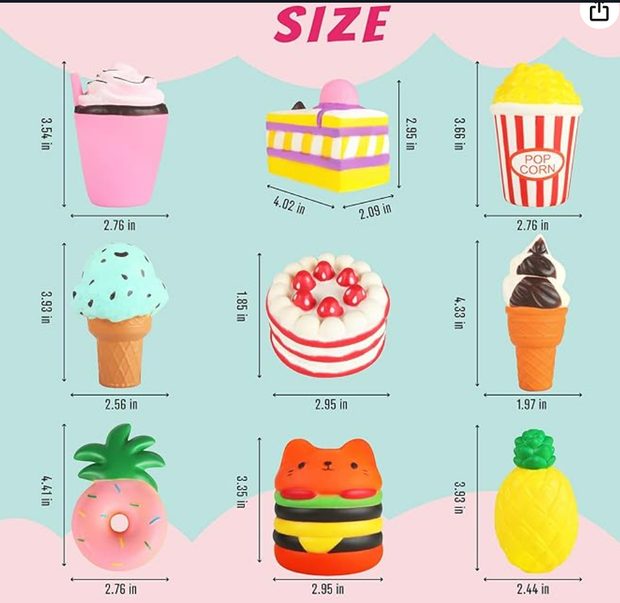 Squishy Jumbo Food Set