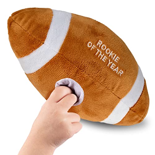 Baby Football Plush Rattle - for Boys and Girls - Ages 0-36 Months