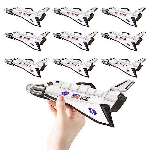Space Shuttle Gliders - 24 Pack - Space Themed Party Favors - Mini Ship Toys, Shuttle Science Kits & Crafts for Kids