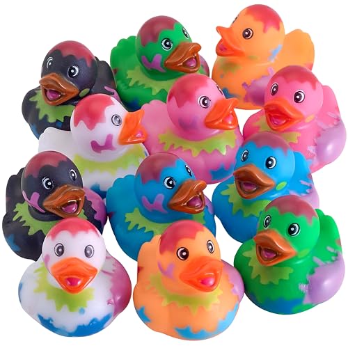Splat Jeep Ducks for Ducking - 12 Pack - Duck Duck Jeep Rubber Ducks for Mini Stocking Stuffers