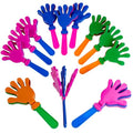 Colorful Hand Clappers - 12 Pack - 7" Noisemakers for Ultimate Party Fun